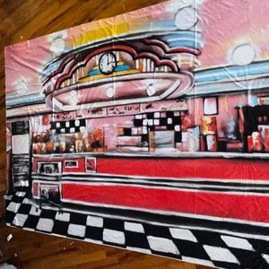 Kate backdrop 5x7 Diner *rare*